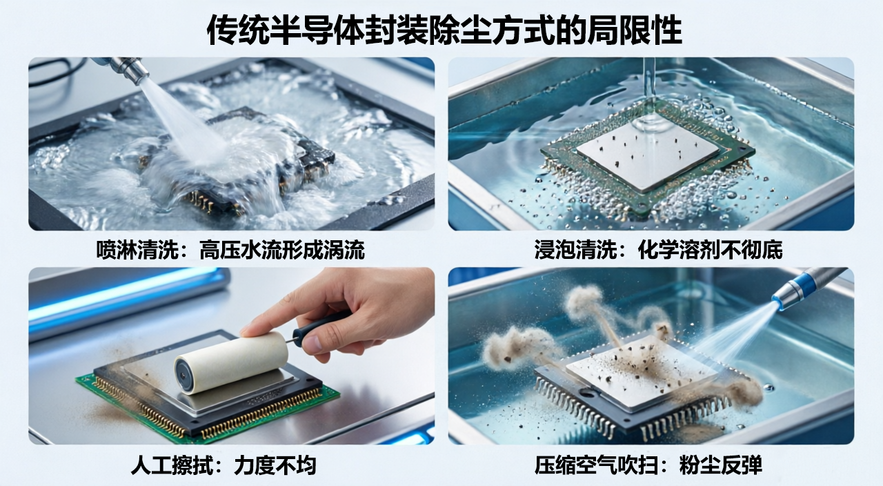 半导体封装微尘难清？USC干式超声波除尘破解良率困局